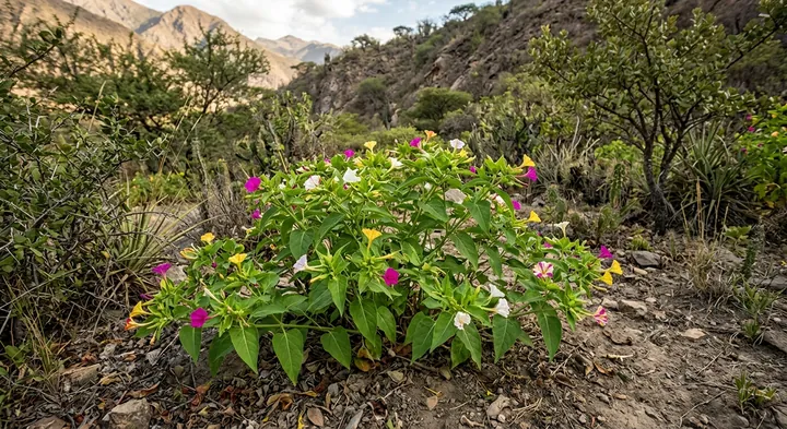 Four o'clock flower (Mirabilis jalapa)