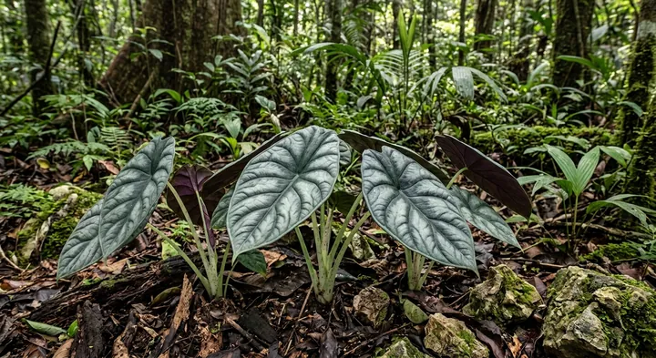Alocasia Nebula (Alocasia nebula)
