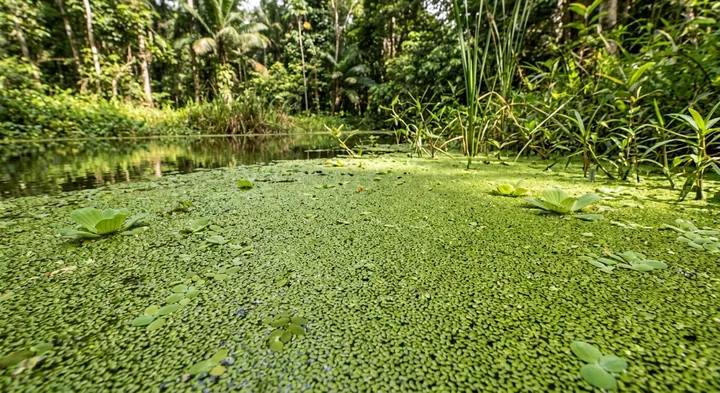 Duckweed (Wolffia oblonga)