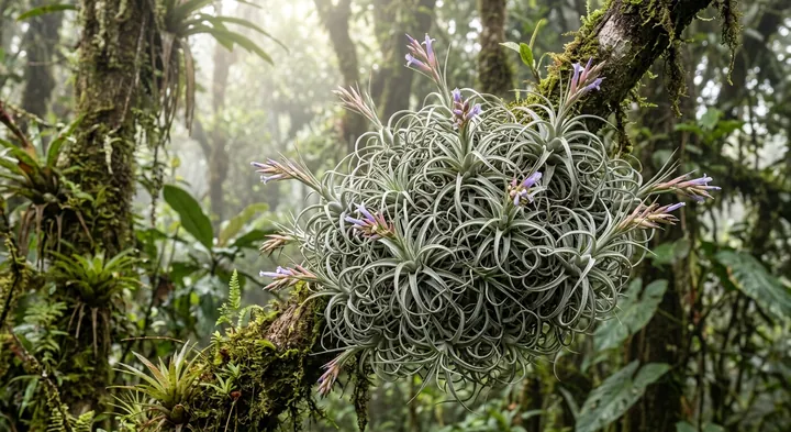 Curved airplant (Tillandsia incurvata)