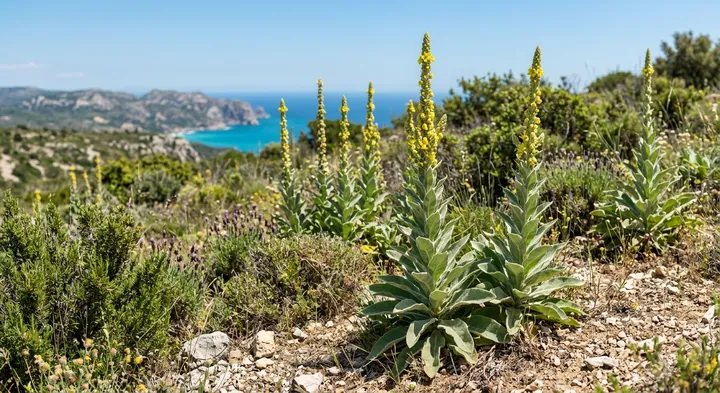Woolly mullein (Verbascum farinosum)