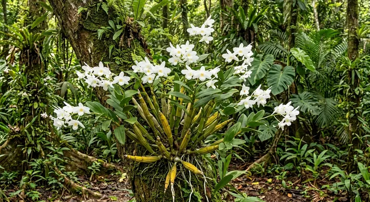 Pigeon Orchid (Dendrobium crumenatum)