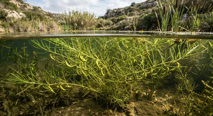 Greater Horned Pondweed (Zannichellia major)