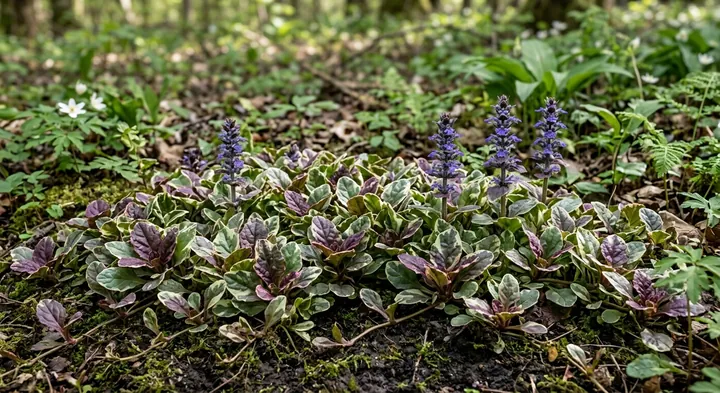 Bugleweed (Ajuga reptans 'Burgundy Glow')