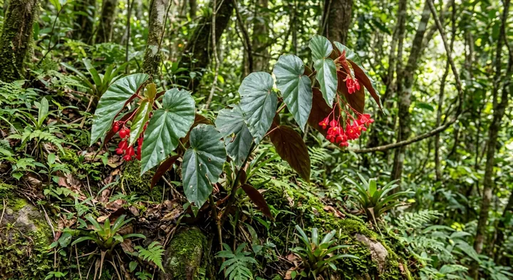 Angel Wing Begonia (Begonia coccinea)