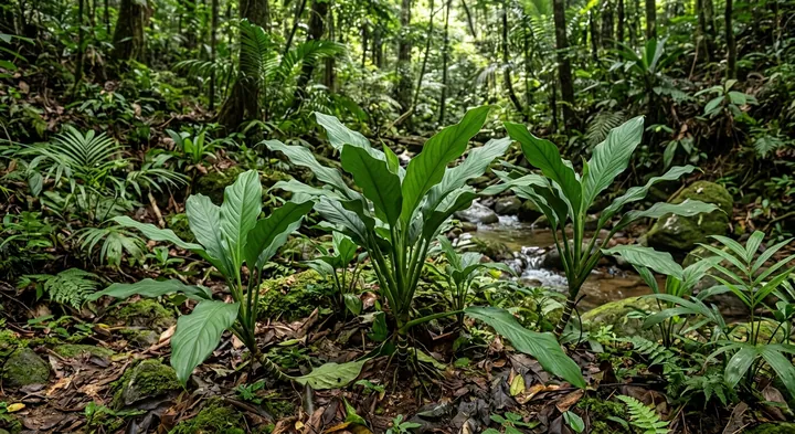 Silver Queen Aglaonema (Aglaonema modestum)