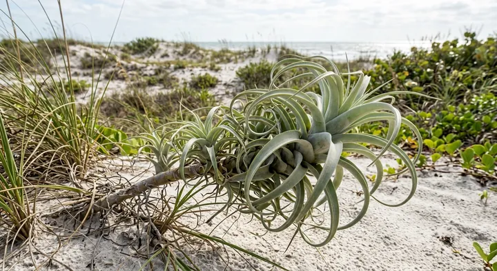 Spanish moss (Tillandsia aloifolia)