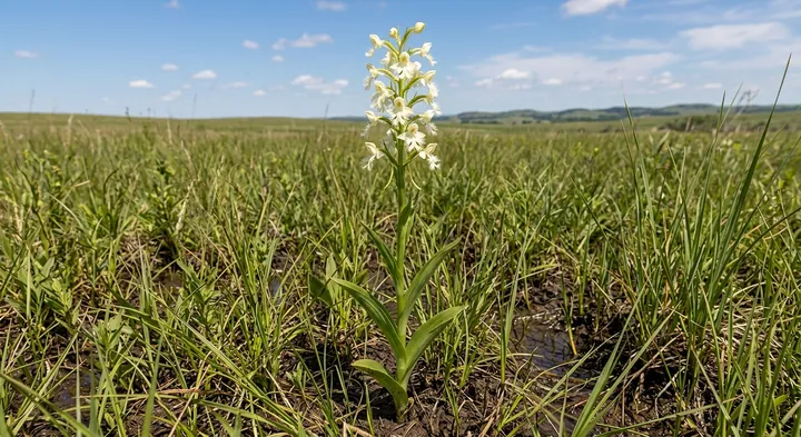 Prairie White Fringed Orchid (Habenaria leucophaea var. praeclara)