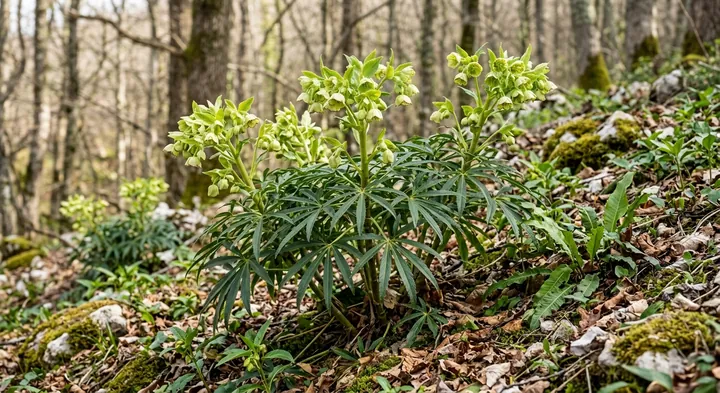 Stinking Hellebore (Helleborus foetidus)