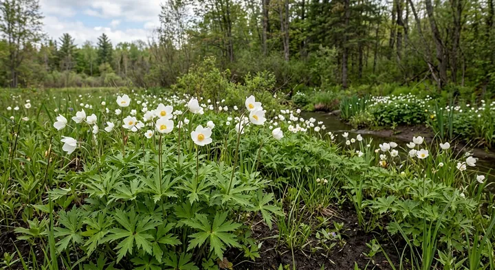 Canada Anemone (Anemone canadensis)