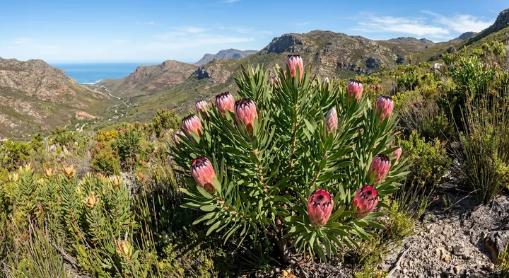 Oleander-leaf protea (Protea neriifolia)
