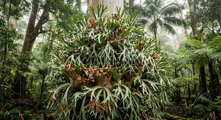 Staghorn Fern (Platycerium bifurcatum)