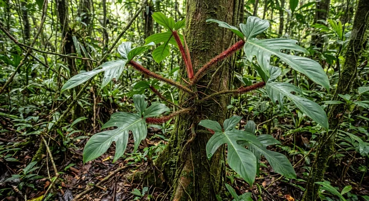 Philodendron Squamiferum (Philodendron squamiferum)