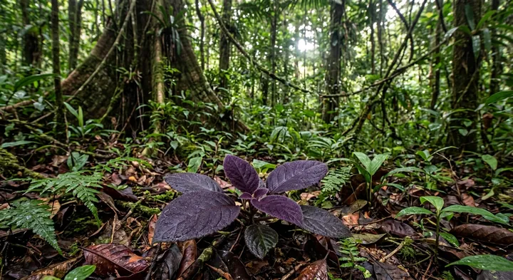 Black Velvet Calathea (Pilopogon atratus)