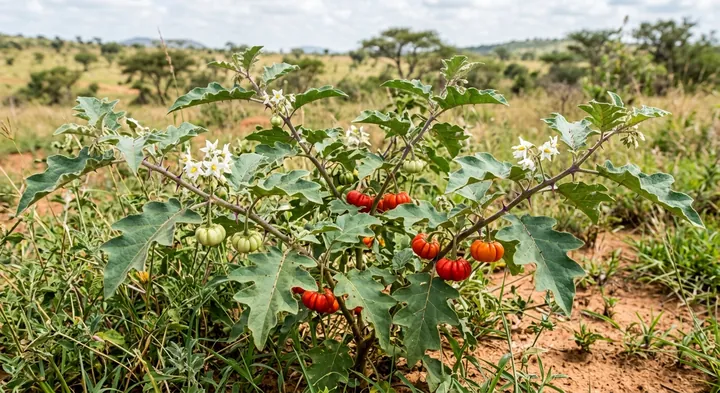 Scarlet Eggplant (Solanum integrifolium)