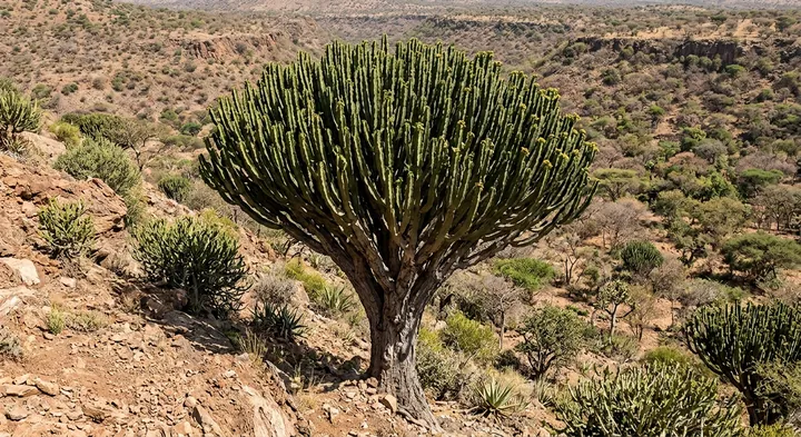 Abyssinian Candelabra Cactus (Euphorbia abyssinica)
