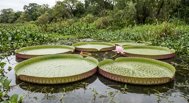 Giant water lily (Victoria argentina)