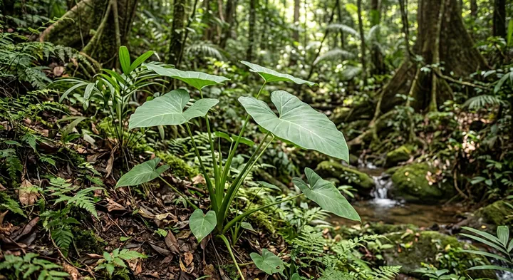 Heartleaf Alocasia (Alocasia cordifolia)