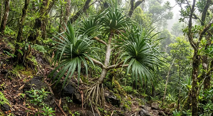 Dwarf screw pine (Pandanus carmichaelii)