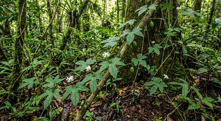 Small-flowered snake gourd (Trichosanthes beccariana subsp. pusilla)