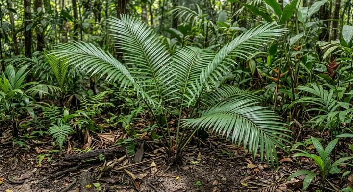 Cardboard palm (Zamia lecointei)