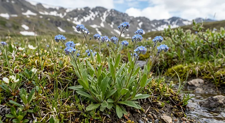Mountain forget-me-not (Myosotis asiatica)