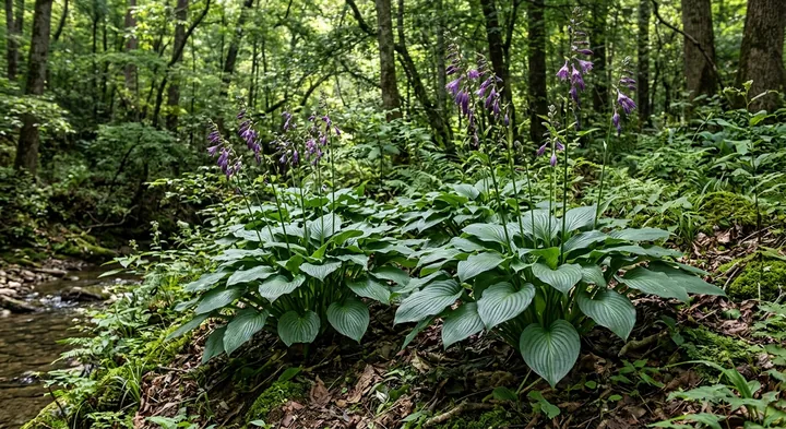 Blue Hosta (Hosta ventricosa)
