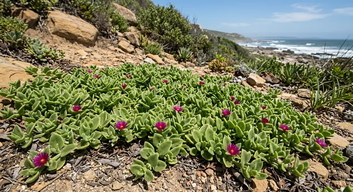 Heartleaf Ice Plant (Mesembryanthemum cordifolium)