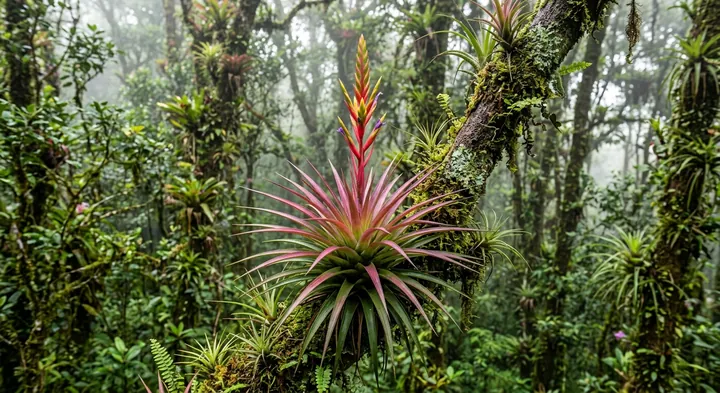 Tricolor airplant (Tillandsia tricolor)