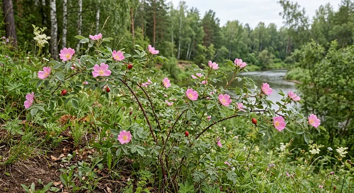 Cinnamon Rose (Rosa cinnamomea)