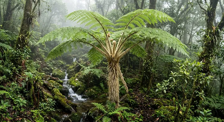Hairy Tree Fern (Alsophila crinita)
