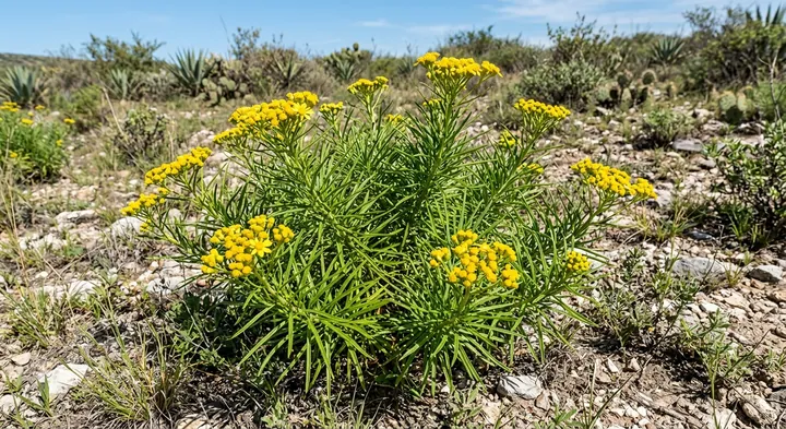 Narrowleaf Yellowtops (Flaveria angustifolia)