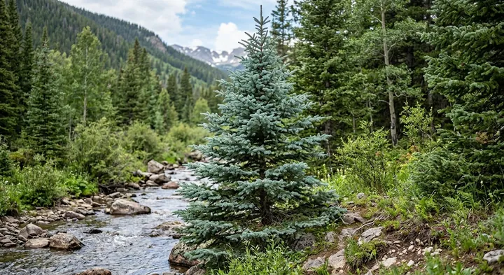 Blue spruce (Picea pungens)