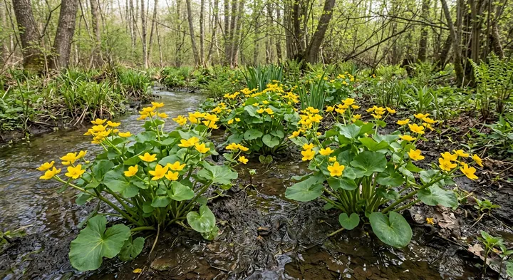 Marsh Marigold (Caltha palustris)