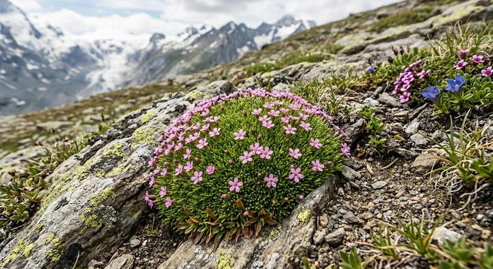 Moss Campion (Silene acaulis subsp. bryoides)