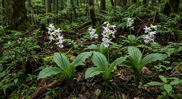White Calanthe (Calanthe alba)