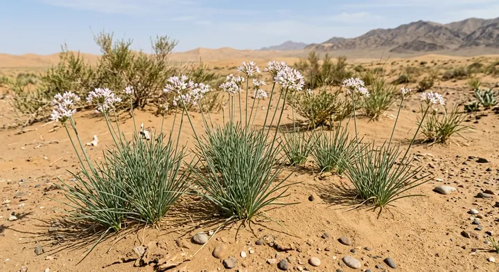 Tufted onion (Allium caespitosum)