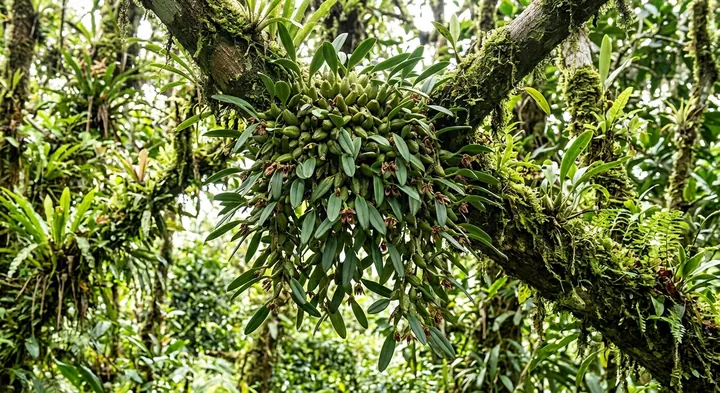 Red Bulbophyllum (Bulbophyllum corallinum)
