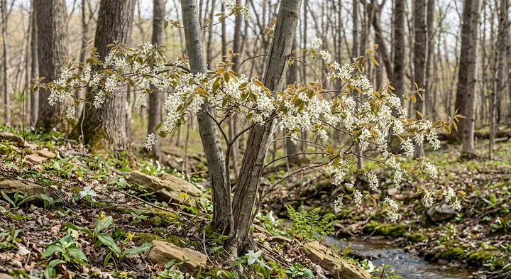 Serviceberry (Amelanchier arborea)