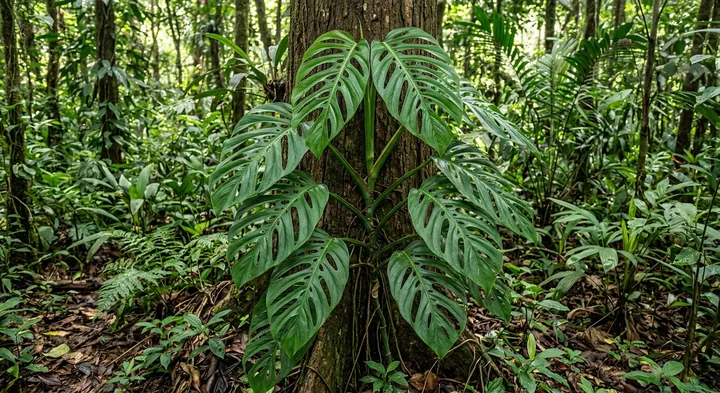 Monstera obliqua (Monstera viridispatha)