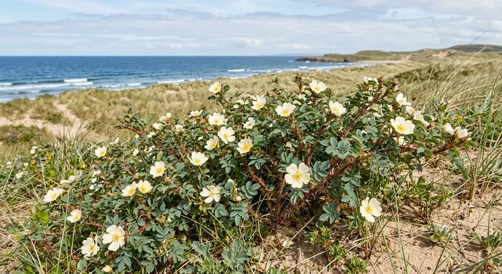 Scots Rose (Rosa spinosissima)