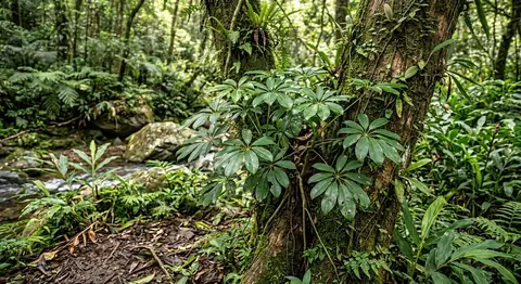 Heptapleurum arboricola (Heptapleurum arboricola)
