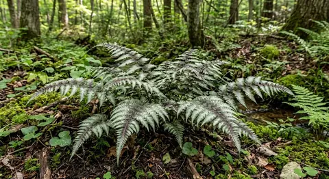 Athyrium niponicum 'Pictum' (Athyrium niponicum 'Pictum')