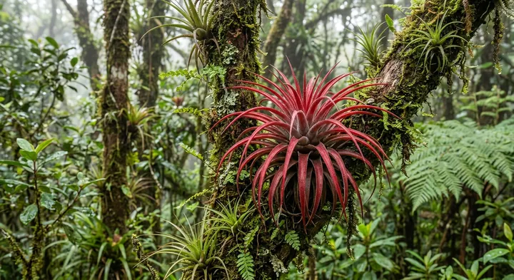 Red Airplant (Tillandsia rubentifolia)