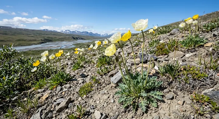 Iceland poppy (Papaver nudicaule)