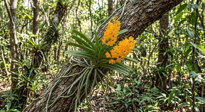 Orange Vanda (Vanda garayi)