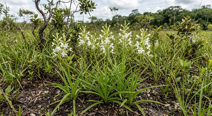 Four-anthered Habenaria (Habenaria tetranema)