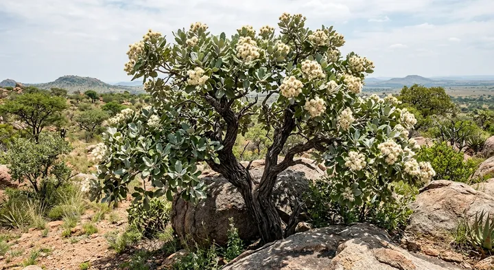 Forest Silver Oak (Brachylaena discolor var. rotundata)