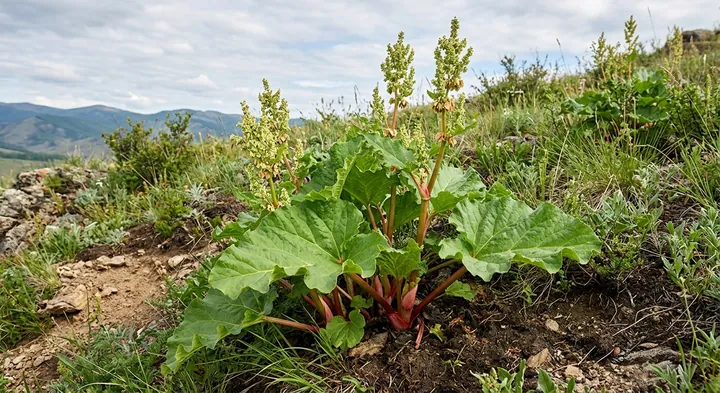 Rhubarb (Rheum rhabarbarum)