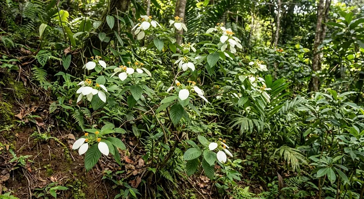 Tropical Dogwood (Mussaenda philippica)